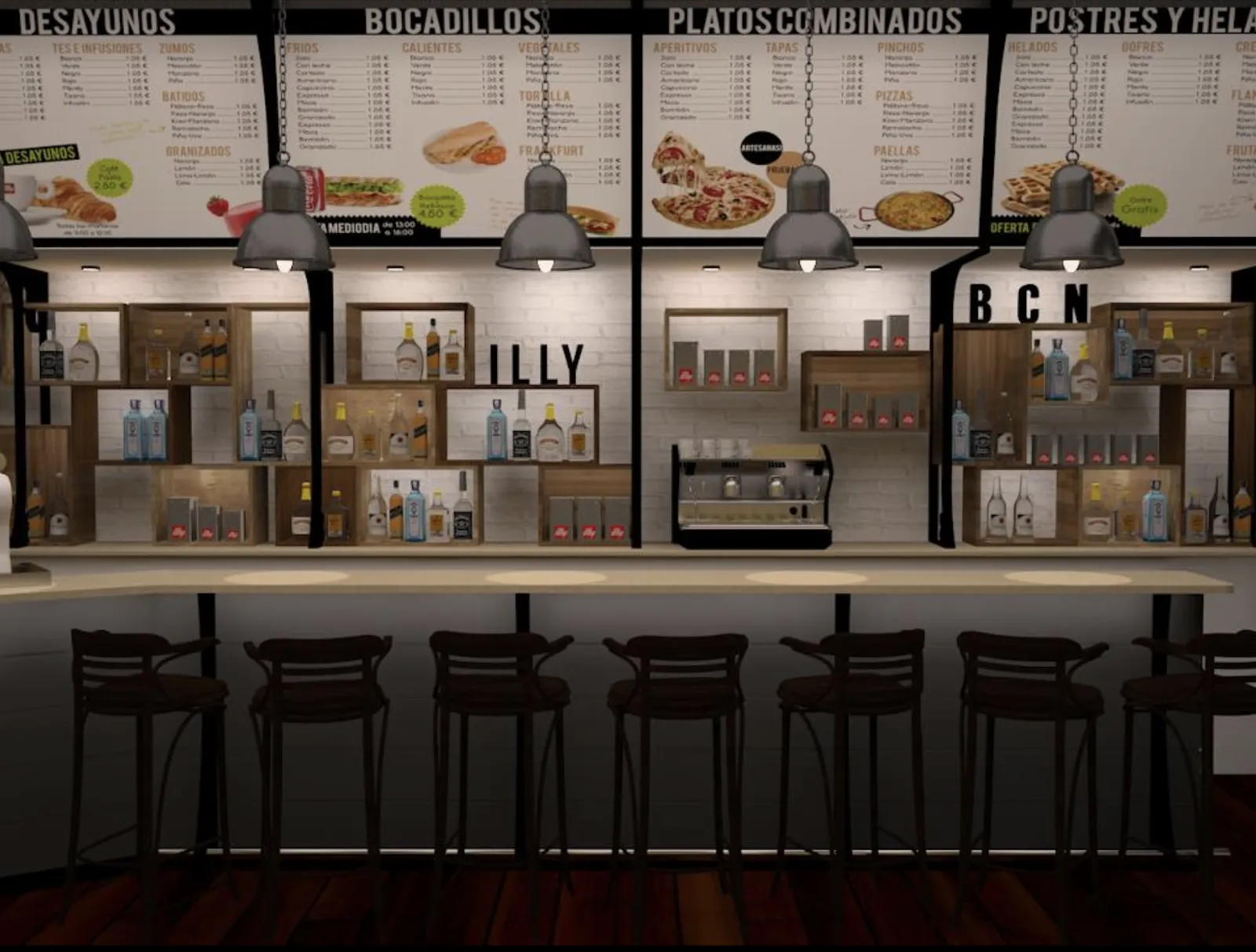 Cafetería - Bar City de Sants